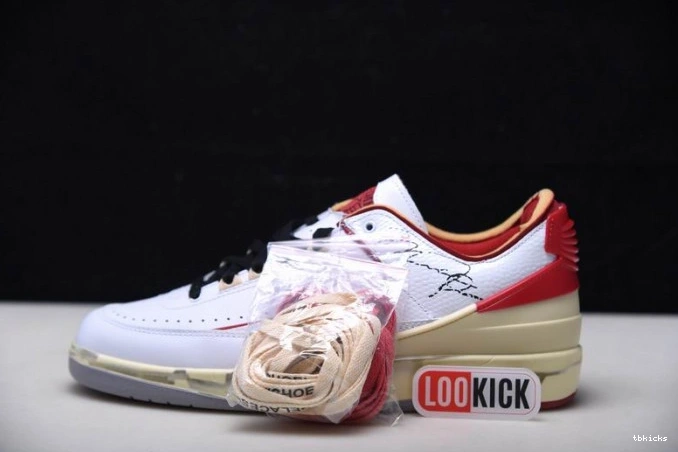 TBK Jordan DJ4375-106 Retro SP Off-White 2 Low Red White 0718